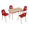 Thrifty Red Rectangular Tables