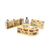 Pastel 5 Compartment Straight Unit - Yellow