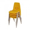 Thrifty Chair 460mm - Yellow - Pack 4