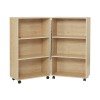 Maple Mobile Fold Away Bookcase