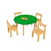 Height Adjustable Coloured Round Tables