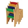 Beechwood Stackable Chairs Mixed