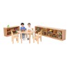 Beechwood Trapezoid Tables