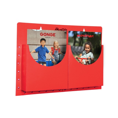A4 Filapocket x 2 pockets - Red