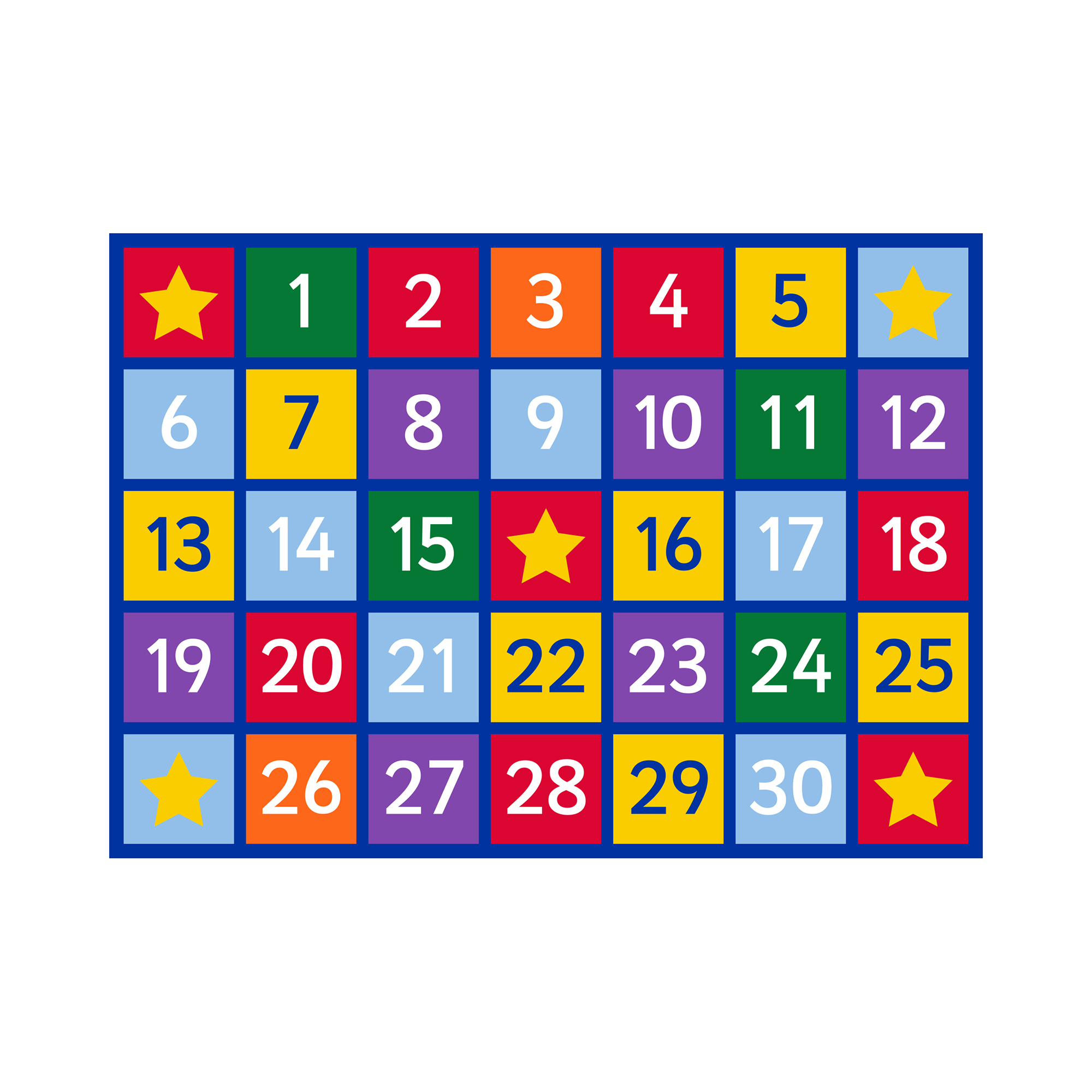 Large Numbers Learning Rug