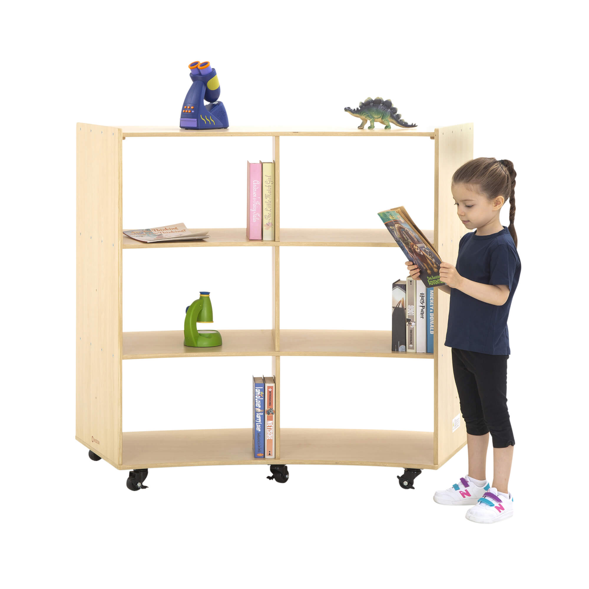 3 Shelf Curved Storage Unit