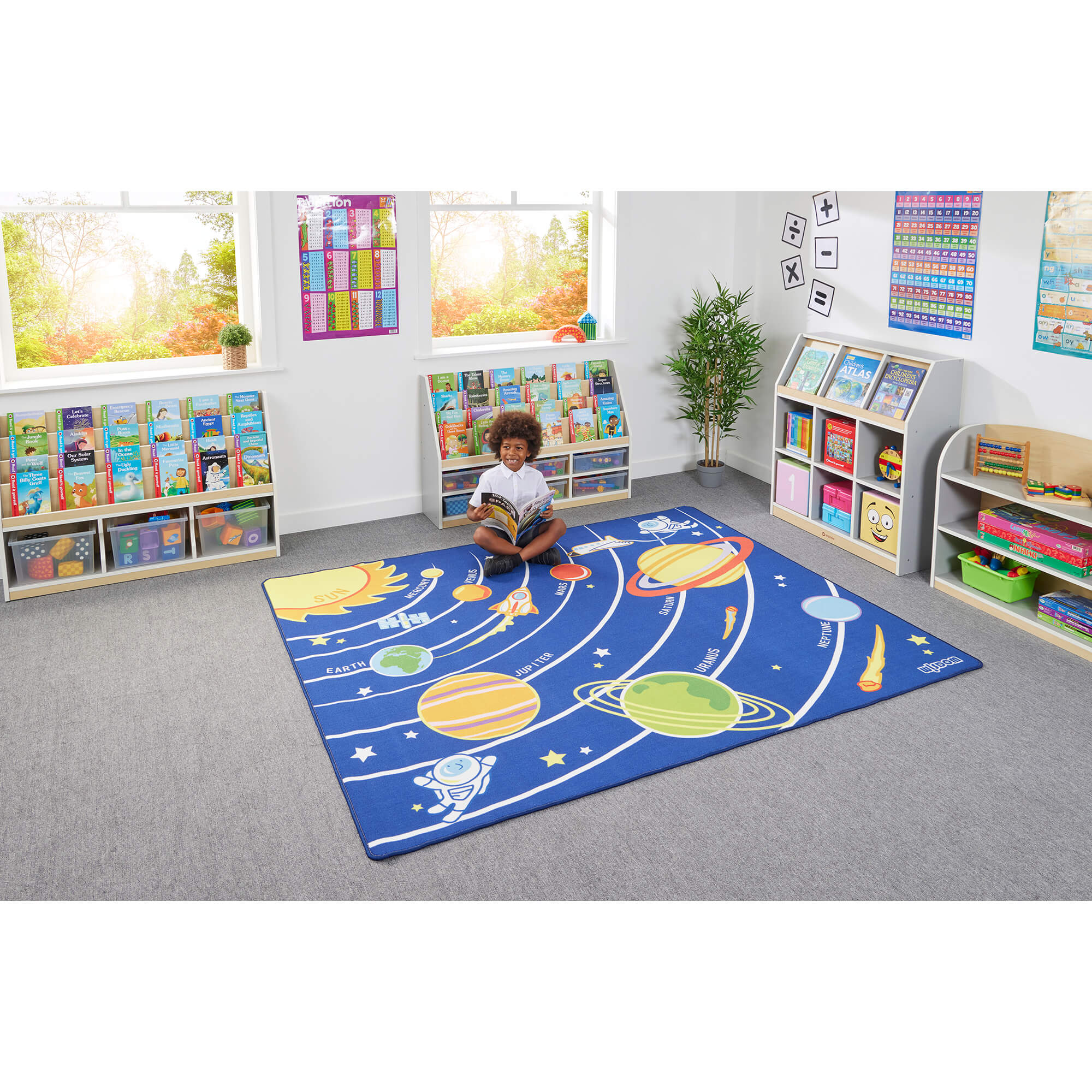 Science Center Rectangle Rug Colour Space Rectangle Rug | Profile Education