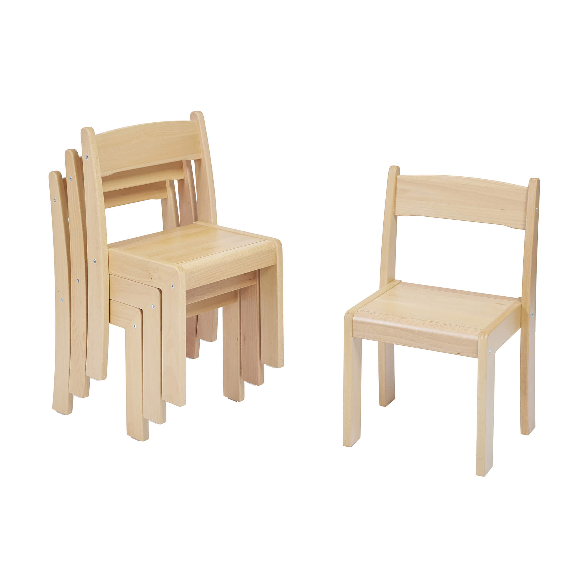 Beechwood Stackable Chairs Natural | Profile Education