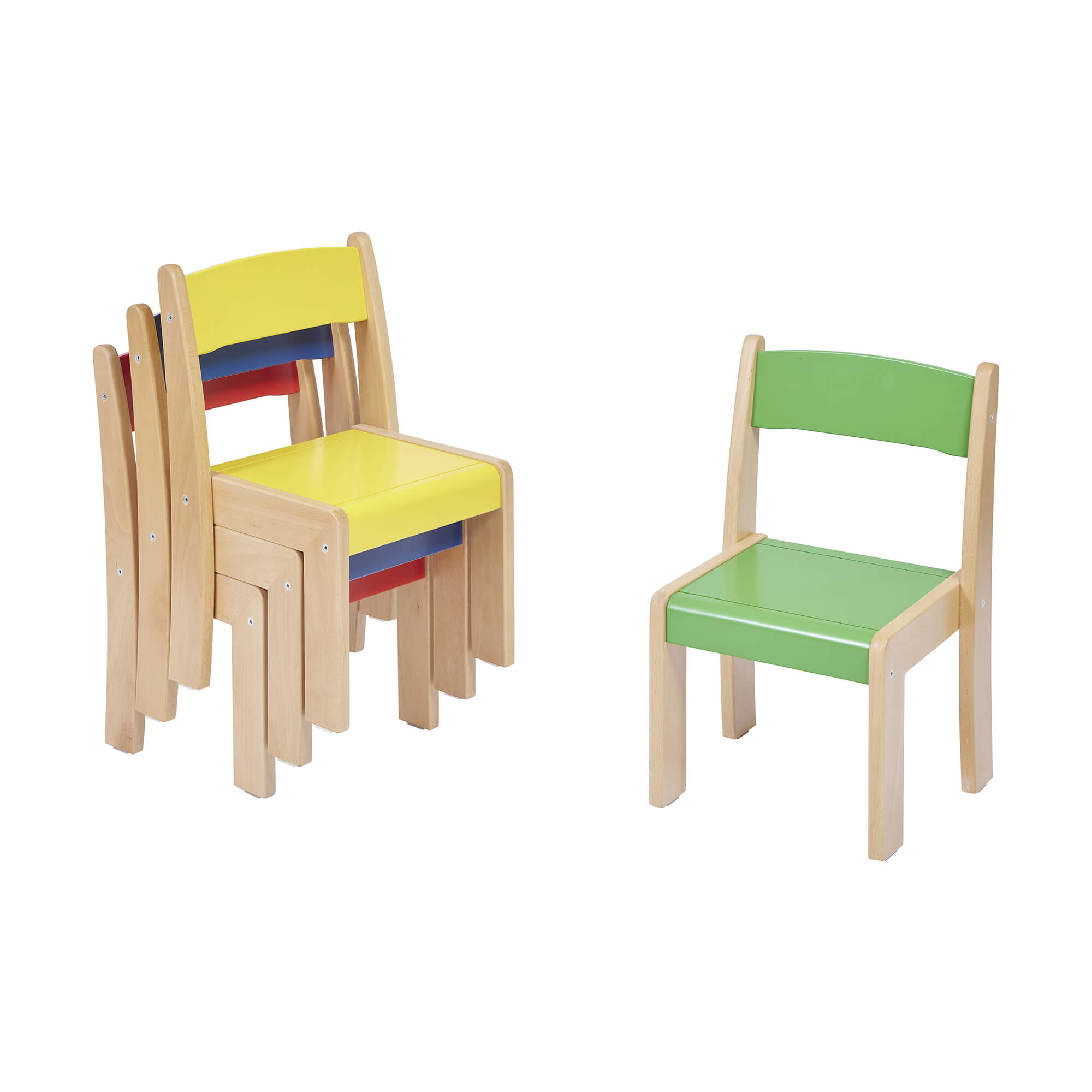 Beechwood Stackable Chairs Mixed | Profile Education